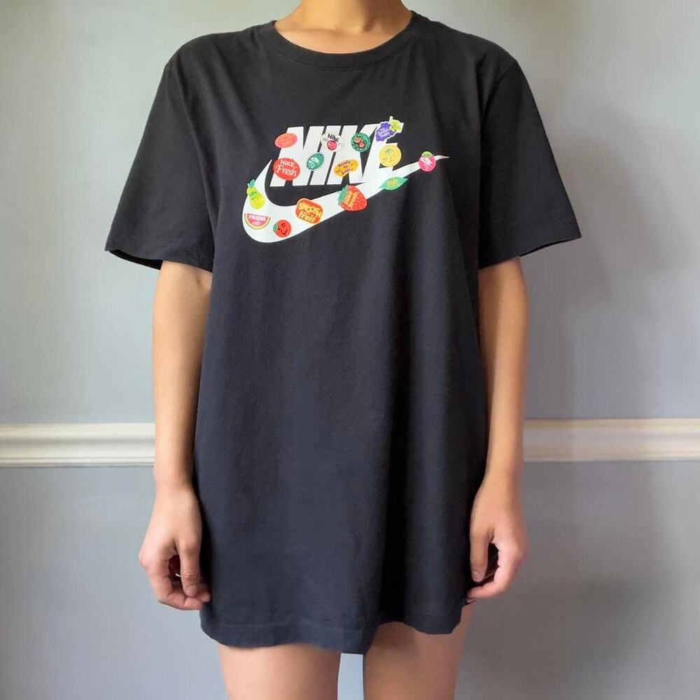 Nike fruit sticker graphic t shirt